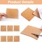 4 x 4 Inch Self Adhesive Cork Squares 100 MM Backing Cork Tiles Sheets for Coasters and DIY Crafts, 40 Pcs.